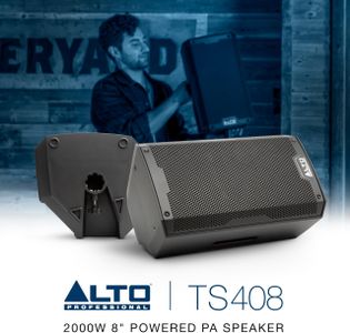 ALTO TS408 8" Powered PA Speaker – 2000W, Bluetooth, 3-Channel Mixer