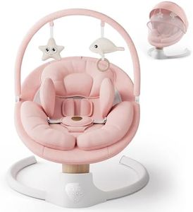 Baby Swings for Infants, FasonBaby Electric Baby Swing with Bluetooth Music | Infant Swing with 5 Speeds, 10 Preset Melodies and Remote Control, Portable Baby Swing for Indoor and Outdoor