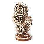 Ugears Steampunk Clock 3D Wooden Puzzle - Mechanical Wooden Clock - Adult Model Kits for Christmas and New Year - Magnificent Home Decoration