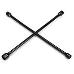 Torin TRX31101-20F Professional 20" Universal Heavy Duty 4-Way Cross Lug Wrench, Black