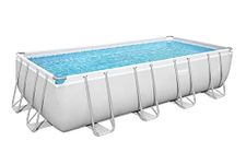 Bestway Power Steel Rectangular Frame Pool With Pump 16ft x 8ft x 48in - 56670