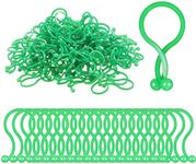 500 Pcs Christmas Light Clips Holiday Light Clips Small Christmas Tree Light Hook Plastic Weatherproof Novelty LED Fairy Light Hanger for Outdoor String Lights Xmas Wreaths Plant Arrangements, Green