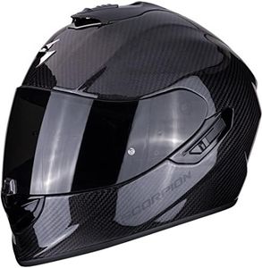 Scorpion EXO 1400 AIR CARBON Solid Motorcycle Helmet, Black, Size L