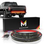 Mega Racer 60" Triple Row LED Tailgate Light Bar, 5 Functions - LED Brake Light Strip/Running/Turn Signal/Reverse/Double Flash Light Bar Tailgate, IP67 Waterproof, Pack of 1