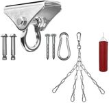 Yes4All Heavy Bag Hanger - 180 Degree Rotation Ring + Punching Bag Hanger, Stainless Steel Swivel Chain