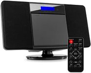 Audizio Nimes Home HiFi Stereo System with Bluetooth, CD Player, MP3 USB, FM Radio Tuner - Black