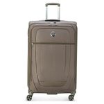 Delsey Paris Helium DLX 2.0 83 Cm 4 Double Wheel Cabin Mocha Expandable Soft Suitcase