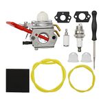 WT-458 Carburetor Kit Replacement for Homelite A04445A A04445 A03003 A03002, Walbro WT-71C WT-220X String Trimmer