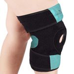 acturaa Plus Size Neoprene Knee Support (Open Patella)| Oversized Knee Brace for Men & Women|Knee Wraps for Knee Pain| Plus Size Knee Belt | Obesity Knee Cap|(3XL, 1)