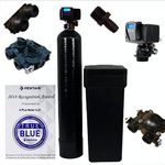 64k 5600 SXT 64000 Grains Water Softener W/Quick Connect Installation Kit - (64k 3/4" Install Kit, Black)