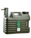 UPWOIGH Portable 5 Gallon (19L) Water Jug with Automatic Touch Control Pump,Truly No Leakage Water Containers with Spigot,Type-C Rechargeable Military Green Water Dispenser Gear for Outdoors Camping