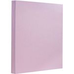 JAM PAPER Extra Heavyweight 130lb Cardstock - 215.9 x 279.4 mm (8 1/2" x 11") Letter Coverstock - Light Purple - 25 Sheets/Pack