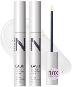 NULASTIN Eyelash Serum for Thicker-Looking Lashes - Follicle Fortifying LASH Serum - Clinically Tested Eyelash Enhancing Serum From the Experts in Brow and Lash Serums (2 Pack, 0.1 Fl Oz Each)
