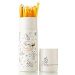 Honey All Day - Raw Honey Straws | 100% Pure Natural & Cold Processed Organic Honey | Honey Sticks | No Added Sugar & Adulteration | 100% Certified & Tested |Honey In Fresh (280 Gms, 40 Single Straws)