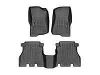 WeatherTech Custom Fit FloorLiner for Jeep Wrangler Unlimited (JL) - 1st & 2nd Row (Black)