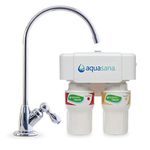 Aquasana 2-Stage Under Sink Water Filter System with Chrome Faucet