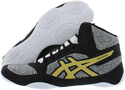 ASICS Men's Snapdown 2 Wrestling Shoes, White/Rich Gold, 12 M US