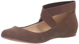 Jessica Simpson Women's Mandayss Flat Ballet, Sable, 5 UK