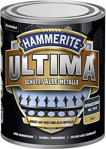 Hammerite RAL7016 Ultima Metal Protective Paint, Matt Anthracite Grey, 750 ml