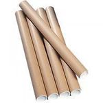 Ambassador Cardboard Postal Tube Box of 12 - 76mm x 760mm diameter,PT-076-15-0760, Brown