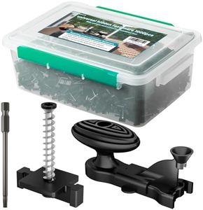 ZONEGRACE 1000 PCS Hidden Deck Fasteners for Composite Decking Board,Composite Deck Clips & Plastic Hidden Fastners with Stainless Steel Screws & Installation Tools,Universal Nylon Clips for Decking