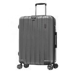 Olympia U.S.A. Sidewinder Expandable Lightweight Hardside Double 4 Wheel Spinner Luggage Suitcase with TSA Lock Available in 3-Piece Set/21-inch/25-inch/29-inch, Gray, 25-inch Mid-Size, Sidewinder