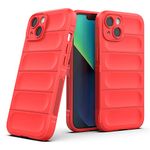 Amazon Brand - Solimo Mobile Cover for Apple iPhone 13 (Silicone_Red)