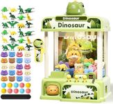 STACTCUTE 78PCS Dinosaur Claw Machine for Kids, Mini Vending Machine with with Music,Electronic Arcade Game Prize Dispenser for Boys Girls and Boys Birthday Toys Gifts Age 3 4 5 6 7 8 Years(Large)