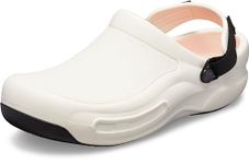 Crocs Unisex Bistro Pro Literide Clog Work Crocs for Men and Women with Innovative Comfort, White, 12 UK