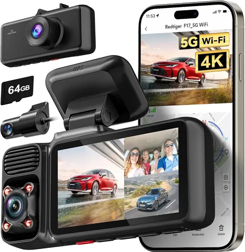 Top Reviewed 3-Channel Crystal-Clear Dash Cam