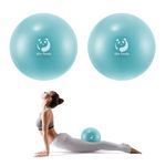 Slim Panda Pilates Ball 2 Pcs,9 Inch Small Exercise Ball, Therapy Ball, Core Ball, Mini Yoga Ball for Pilates, Balance, Stability, Workout, Core Training and Physical Therapy