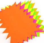 60 x neon flourescent stars - 10cm 