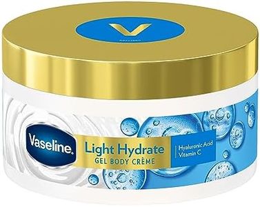 Vaseline Light Hydrate Gel Body Creme, 180 g. Hyaluronic Acid & Vitamin C for Hydrated, Radiant Skin