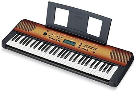 Yamaha Digital Keyboard PSR-E360MA, Maple - Entry-level digital keyboard with 61 touch-sensitive keys, portable keyboard in classic design for any living space