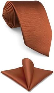 Shlax&Wing Couleur Unie Orange Cravate Pour des HommeCostume d'affaire Dres Maigre 6cm