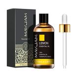 MAYJAM Lemon Essential Oils 100ML, Lemon Oil for Diffuser, Humidifier, DIY, Home, Office