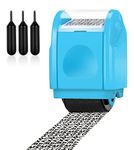 Confidential Roller Stamp,Identity Theft Stamp,Identity Guard Roller Stamp Wide Rolling Security Stamp,Secure Confidential ID Security,Anti Theft and Privacy Safety (Small Size (Small Blue+3 Refills)