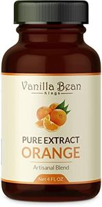 Pure Orange Extract for Baking and Flavoring - 4 OZ - Premium Quality Natural Flavors for Baked Goods, Desserts, & Cooking