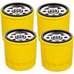 Drblawi Compatible with 4 Pack 52 050 02-S Oil Filter Fits Kohler Engine, Professional 52 050 02 5205002S 52 050 02-S1, Extra Capacity Lawn Mower Oil Filter, 2023110053