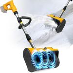 Cordless Snow Shovel Compatible with Dewalt 20V Max Battery, 11" Electric Snow Blower for Driveway Max 27FT Throw Distance, 6.2" Clear Depth Snow Thrower with Front Handle for Patio Deck(Bare Tool)
