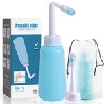 Postpartum Perineal Wash Bottle Portable Bidet -500ml,Women Peri Recovery Postpartum Care After Birth Postpartum Clean New Mum Maternity Essentials,for Travling Outdoor (Blue, 17 oz)