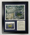 Yankee Stadium- Old and New Historical Collectible | Framed Photo Collage Wall Art Decor - 12"x15" | Legends Never Die, Model: 11127U