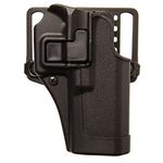 BLACKHAWK! Serpa CQC Holster fits M&P Shield, Right Hand, Black, Size 63 - S&W M&P Shield 9/40, Model Number: 410563BK-R