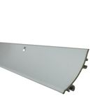 Rain Water Deflector in Polished Aluminium with End Caps, 914mm/36", Silver