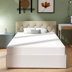 FDW 5/6/8/10/12 Inch Green Tea Memory Foam Mattress Cooling Gel Infused Mattress,Medium Firm Mattresses CertiPUR-US Certified/Bed-in-a-Box/Pressure Relieving,White