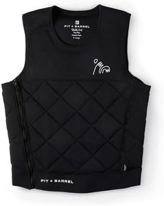 Mens Neoprene Wakesurf Impact Vest for Boating by Pit + Barrel Wake Surf Co. - Designed for Wake Surf and Skimboard, but Great for All Watersports Activities! Lightweight, Durable, and Timeless Style.