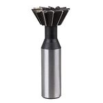 HSS Dovetail Cutter Straight Shank End Mill Cutter Metal Working Mold Tool Router Bit