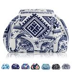 Lazy Drawstring Makeup Bags, Large Capacity Waterproof Travel Portable Cosmetic Bag Pouch Makeup Pouch Storage Organiser for Women Girl (Elephant)