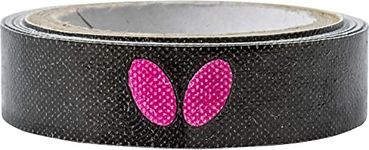 Butterfly Side Tape to Protect The Edges of Your Rubber and Blade for Table Tennis/Ping Pong Paddles - Color Black/White/Magenta - Width 6mm - Rolls Come in 10m (20 Rackets) and 50m (100 Rackets)