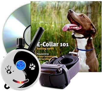 Educator 1/2 Mile Remote Dog Training System Plus E-Collar 101 Training DVD, Safe Humane Stimulation, Pavlovian Tone, Waterproof, Odorproof Biothane Collar, Night Light, Rechargeable, 1 Dog, Zen